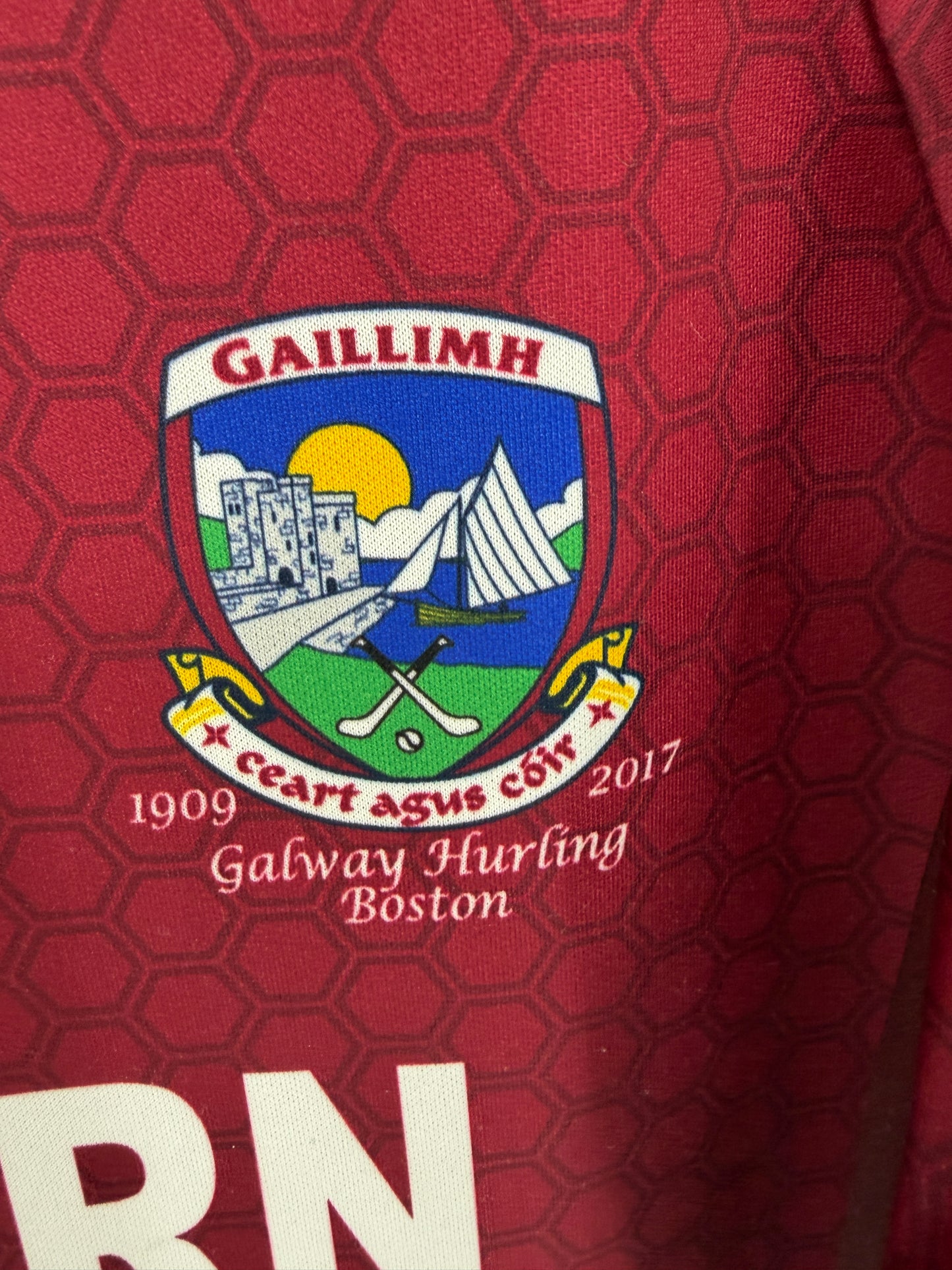 Match-Worn Galway Boston GFC Jersey - #22