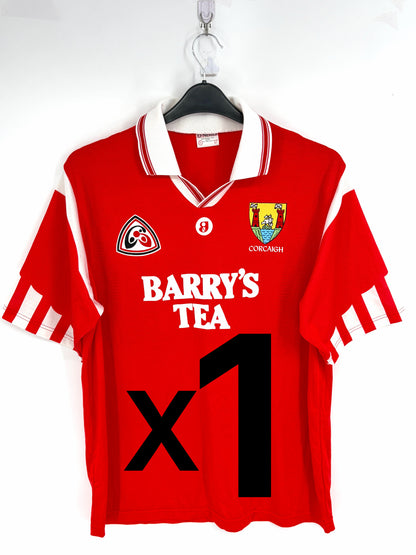 Match-Worn Cork Barry’s Tea 1995 Munster Championship Jersey - #23 (Competition)
