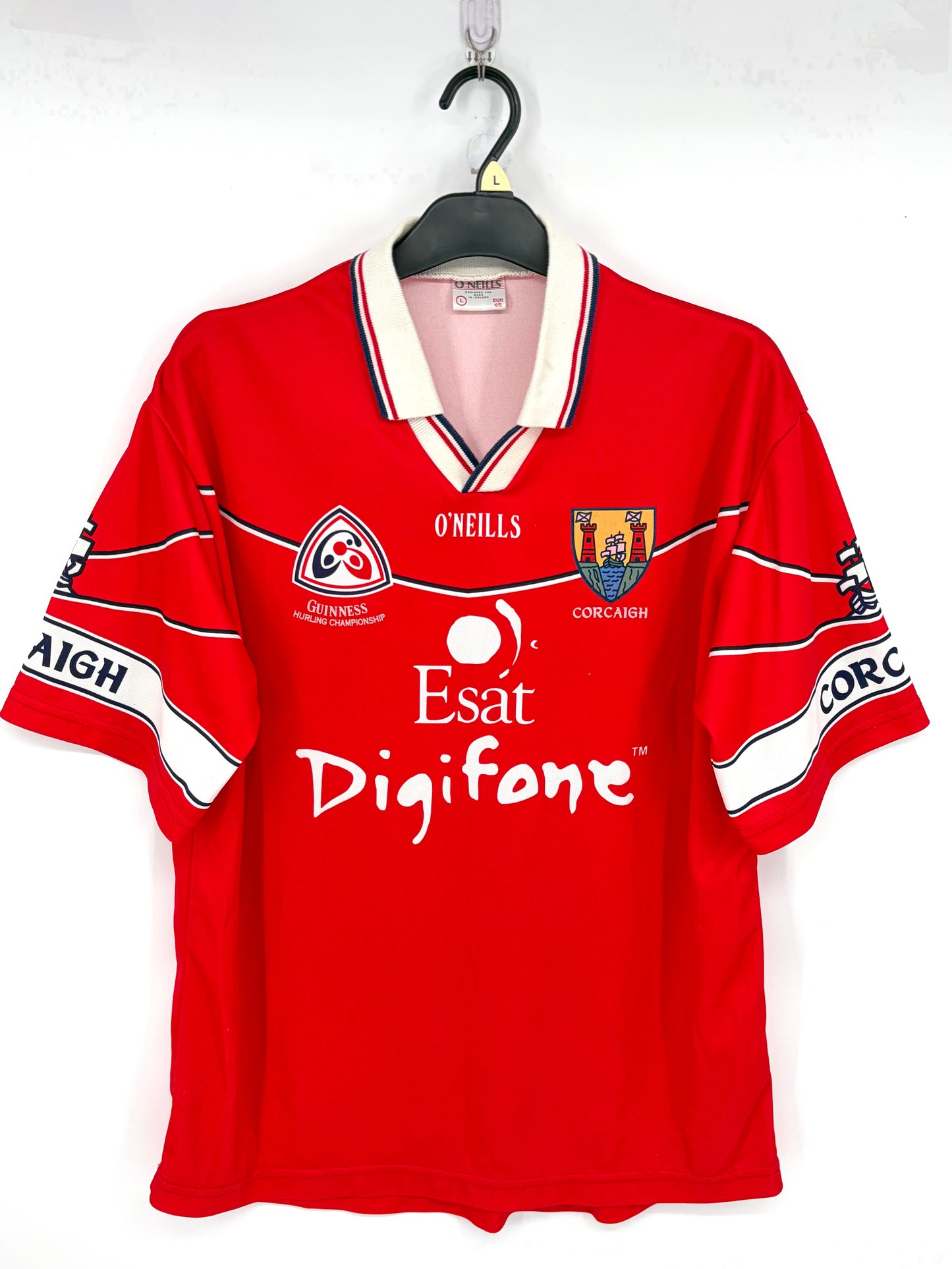 Match-Worn 2000 Cork GAA Hurling Championship Jersey -#25