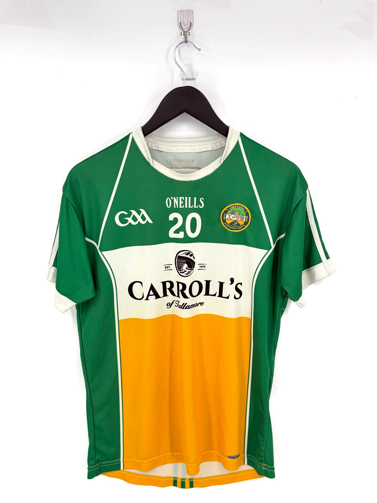 Match-Worn 2018 Offaly GAA GPS Jersey - #20